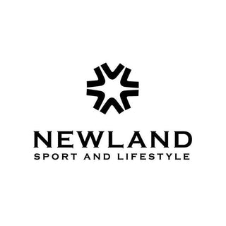 Newland sport and lifestyle logo in black with geometric star design