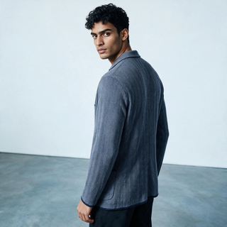 Emanuel Berg - Cardigan Jaquard Premium Swacket Laine Mérinos Extrafine