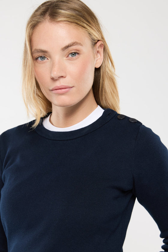 Armor-Lux - Groix - Pull marin de coton uni