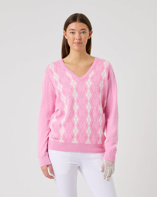 Daily Sports - Argyle V-neck Pullover