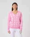 Daily Sports - Argyle V-neck Pullover