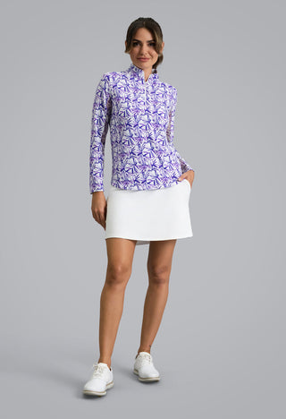 Ibkül - Norma Long Sleeve Mock Neck Top – 10248