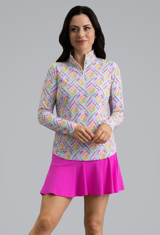 Ibkül - Nina Long Sleeve Mock Neck Top – 10249