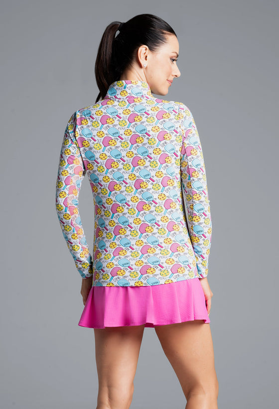 Ibkül - Game On Long Sleeve Mock Neck Top – 10938