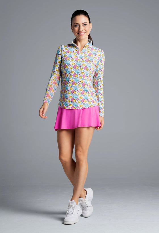 Ibkül - Game On Long Sleeve Mock Neck Top – 10938