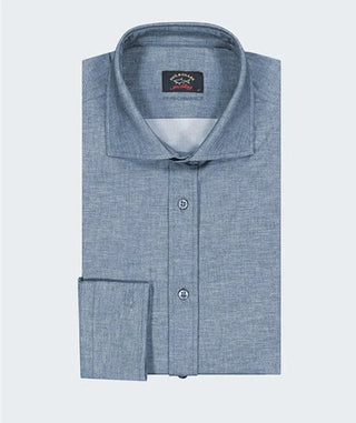 Paul & Shark - Chemise manches longues unie Performance - J Fit - LE CAPITAINE D'A BORD