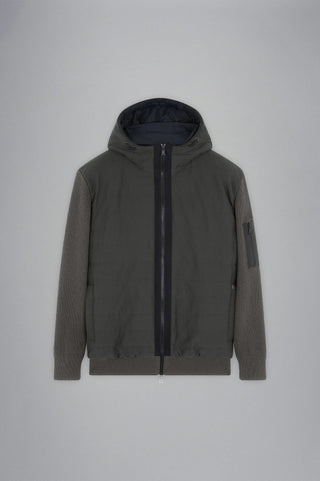 Paul & Shark - Wool hooded cardigan with quilted front