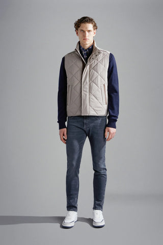 Paul & Shark - Save The Sea Quilted Gilet with Alcantara