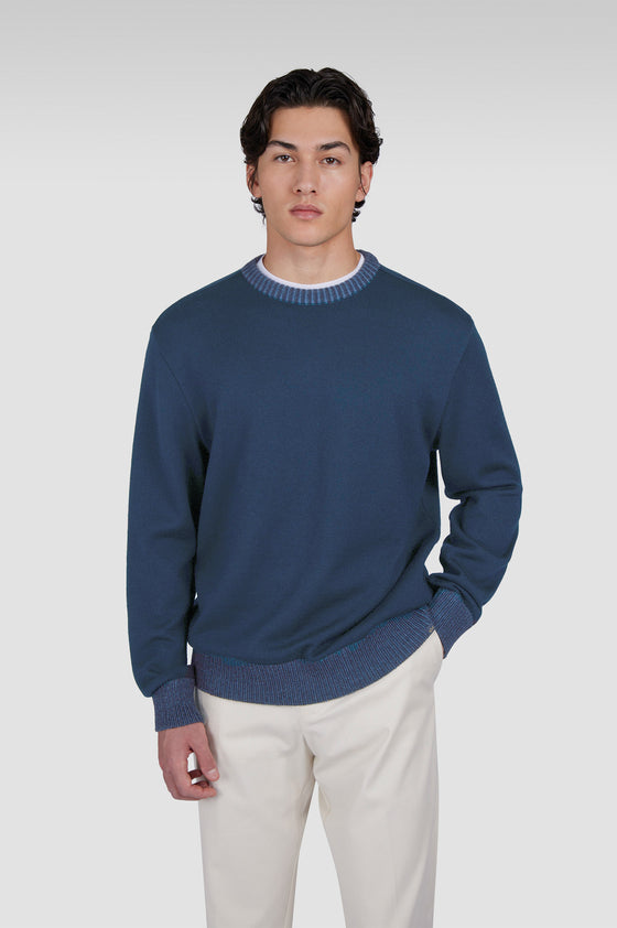 Paul & Shark - Chandail col rond de laine Soft Cool Touch