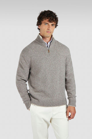 Paul & Shark - Chandail col zip de laine et cachemire