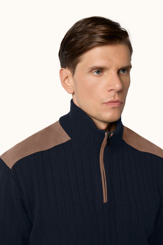Paul & Shark - Wool and cashmere zip-neck sweater