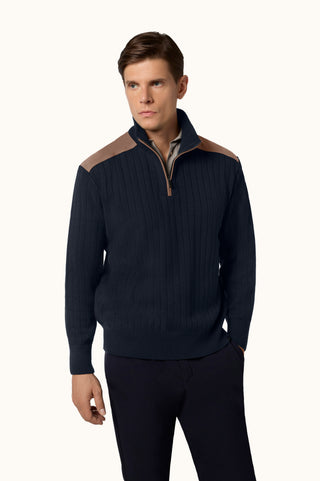 Paul & Shark - Wool and cashmere zip-neck sweater