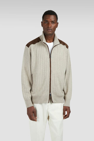 Paul & Shark - Cardigan zip de laine et cachemire