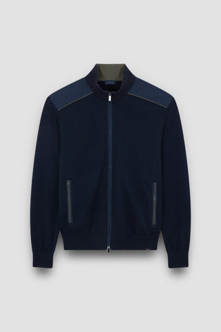 Paul & Shark - Typhoon Platinum wool cardigan