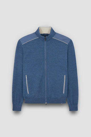 Paul & Shark - Typhoon Platinum wool cardigan