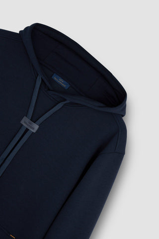 Paul & Shark - Hoody Tech Fleece avec Badge de Cuir