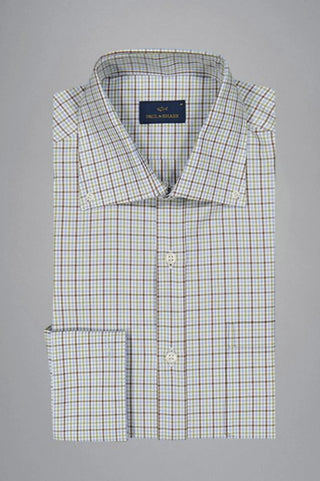 Paul & Shark - Chemise à carreaux de twill de coton