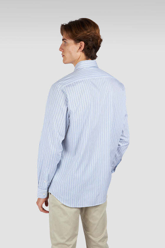 Paul & Shark - Chemise à rayures de twill de coton