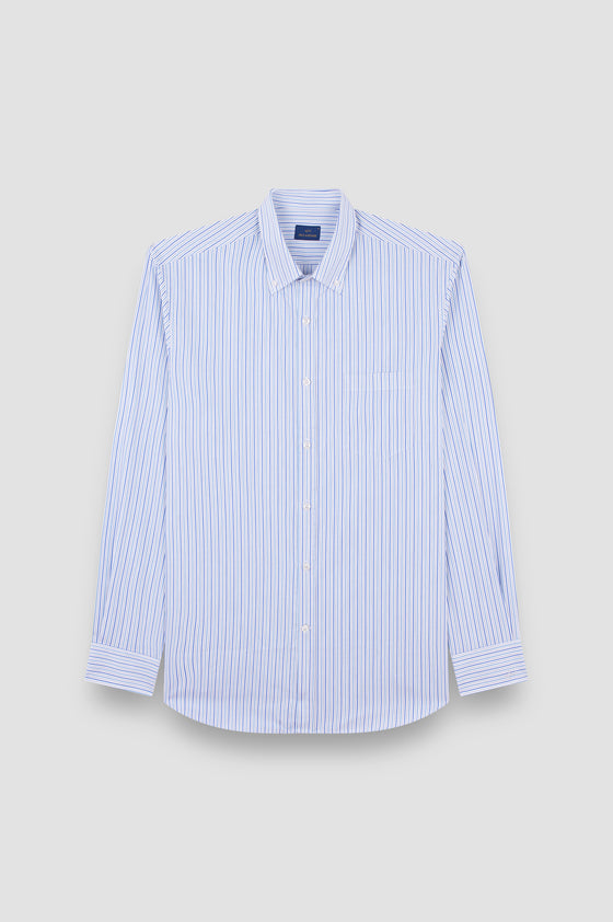 Paul & Shark - Chemise à rayures de twill de coton