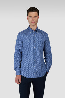  Paul & Shark - Chemise paisley de poplin de coton