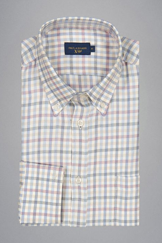 Paul & Shark - Chemise à careaux de flanelle Xsoft