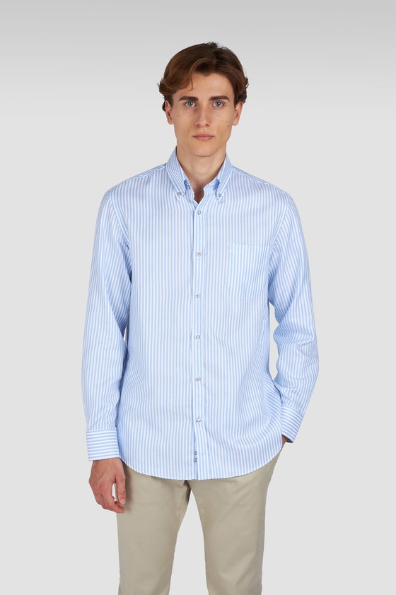 Paul & Shark - Chemise a rayures de coton Silver Collection