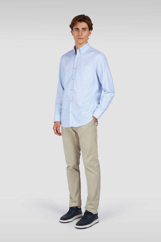 Paul & Shark - Chemise a rayures de coton Silver Collection