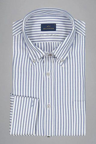 Paul & Shark - Chemise a rayures de coton Silver Collection