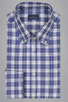  Paul & Shark - Chemise à carreaux de coton Silver Collection