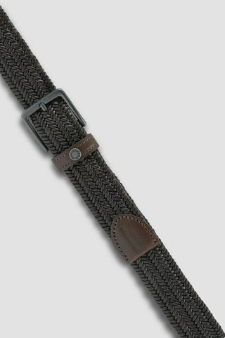 Paul & Shark - Elastic braided leather belt