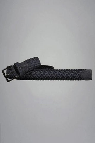 Paul & Shark - Ceinture avec détails de suède tressée élastique