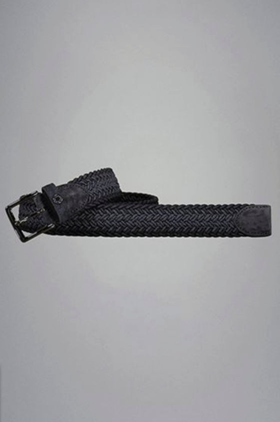Paul & Shark - Ceinture avec détails de suède tressée élastique