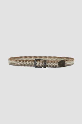 Paul & Shark - Ceinture avec détails de suède tressée élastique