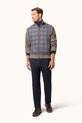 Paul & Shark - Cardigan de laine et cachemire à motif tartan