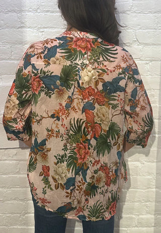 VLT's by Valentina's - 24-204 - Blouse florale manches 3/4 de coton