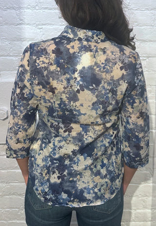 VLT's by Valentina's - 24-231 - Blouse florale manches 3/4 de coton