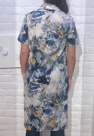 VLT's by Valentina's - 24-356 - Robe manches courtes de coton à motif abstrait