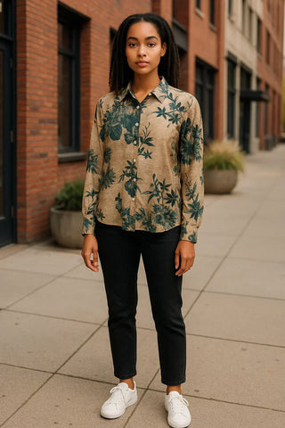 VLT's by Valentina's - 24-518/C - Blouse à motifs manches longues de viscose
