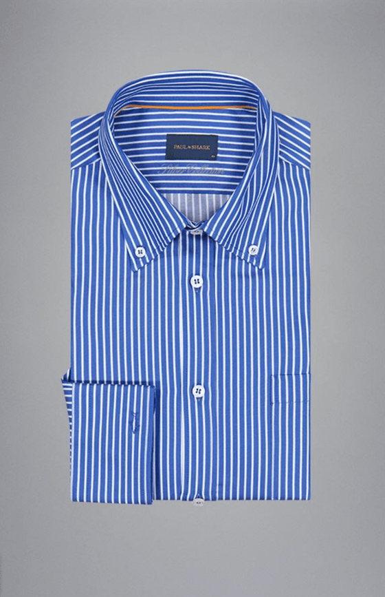 Paul & Shark - Chemise manches longues rayée Silver Collection - LE CAPITAINE D'A BORD