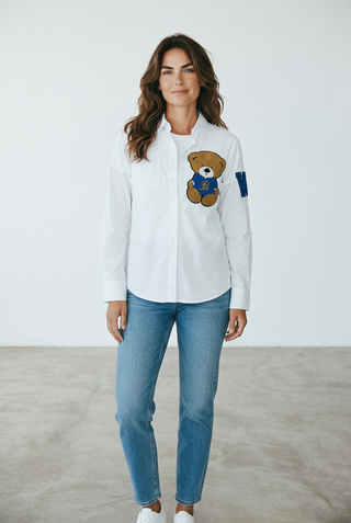 VLT's by Valentina's - 25-24 - Cotton long-sleeve bear blouse