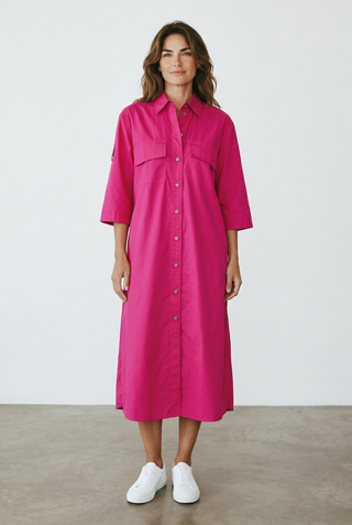 VLT's by Valentina's - 25-316 - Long cotton safari dress