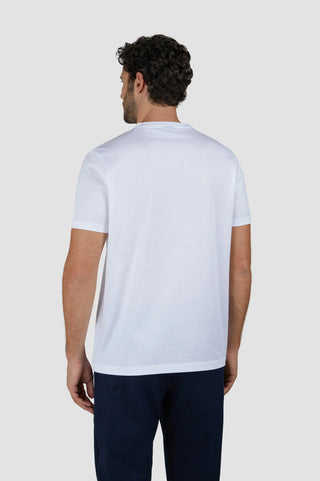 Paul & Shark - T-shirt col V manches courtes de coton avec requin métallique
