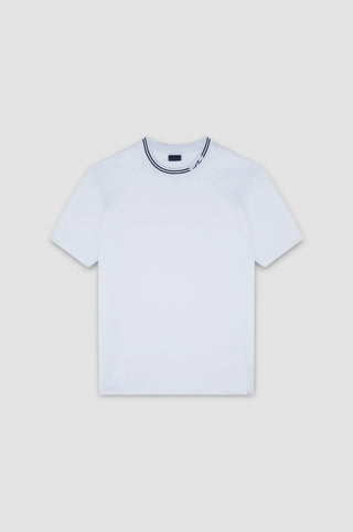 Paul & Shark - T-shirt manches courtes de coton avec rayures au col