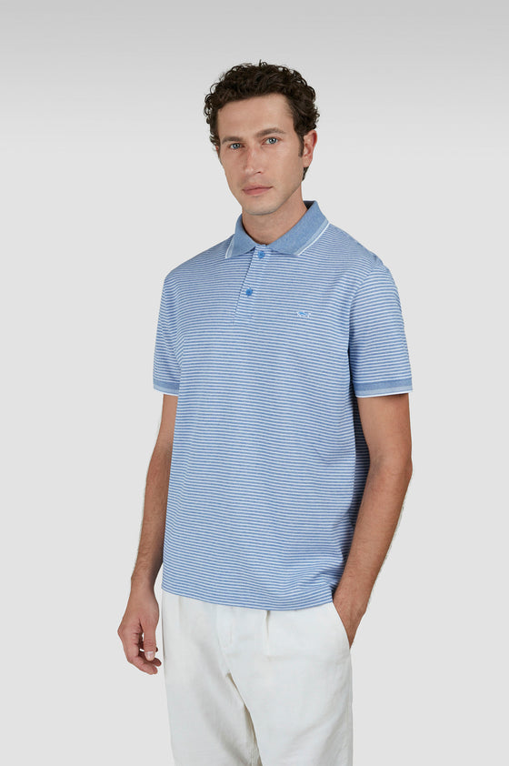 Paul & Shark - Polo rayé manches courtes coton piqué