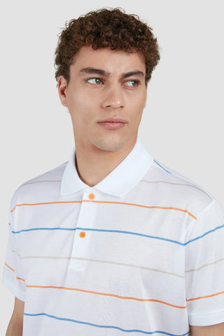 Paul & Shark - Short-sleeved double mercerized cotton polo