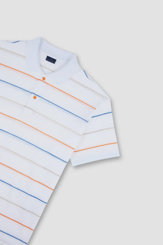 Paul & Shark - Short-sleeved double mercerized cotton polo