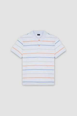 Paul & Shark - Short-sleeved double mercerized cotton polo