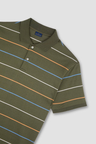 Paul & Shark - Short-sleeved double mercerized cotton polo