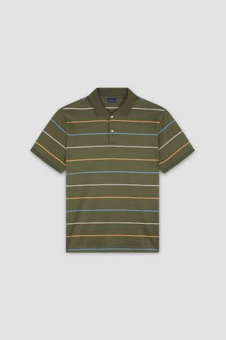 Paul & Shark - Short-sleeved double mercerized cotton polo
