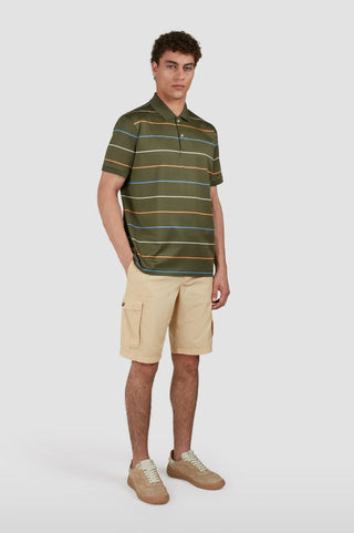 Paul & Shark - Short-sleeved double mercerized cotton polo